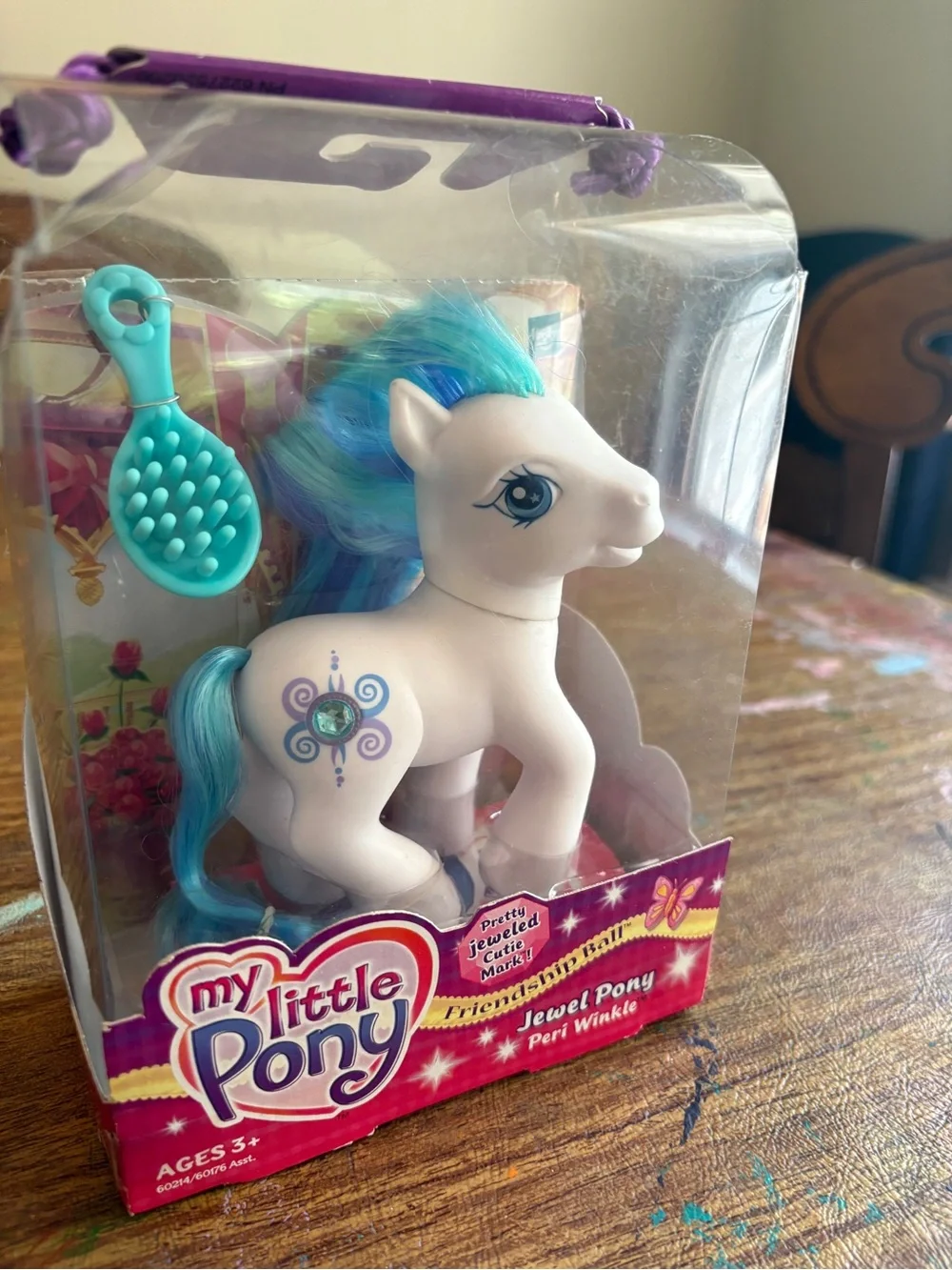 2003 My Little Pony Peri Winkle Friendship Ball Jewel Pony G3